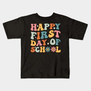 Happy First Day Of School Summer's Out For School Teacher Kids T-Shirt